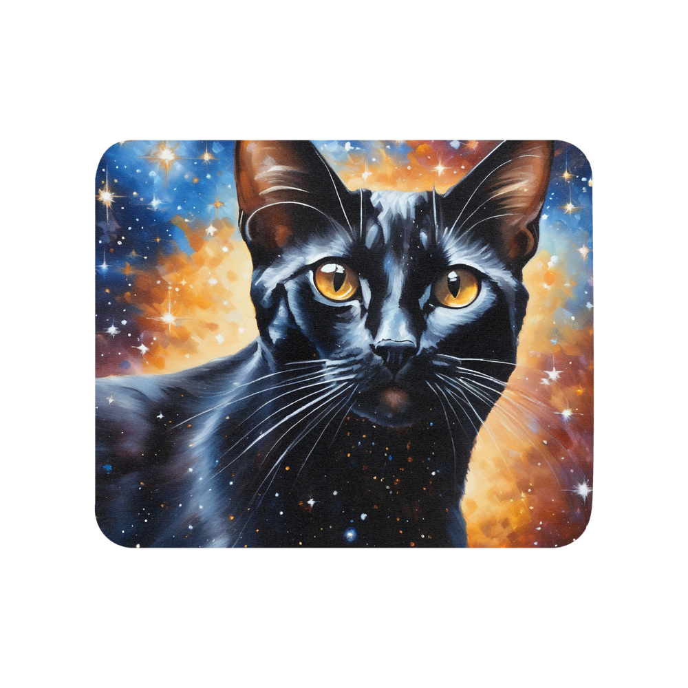 PugMug Custom Black Abyssinian Cat Mouse Pad