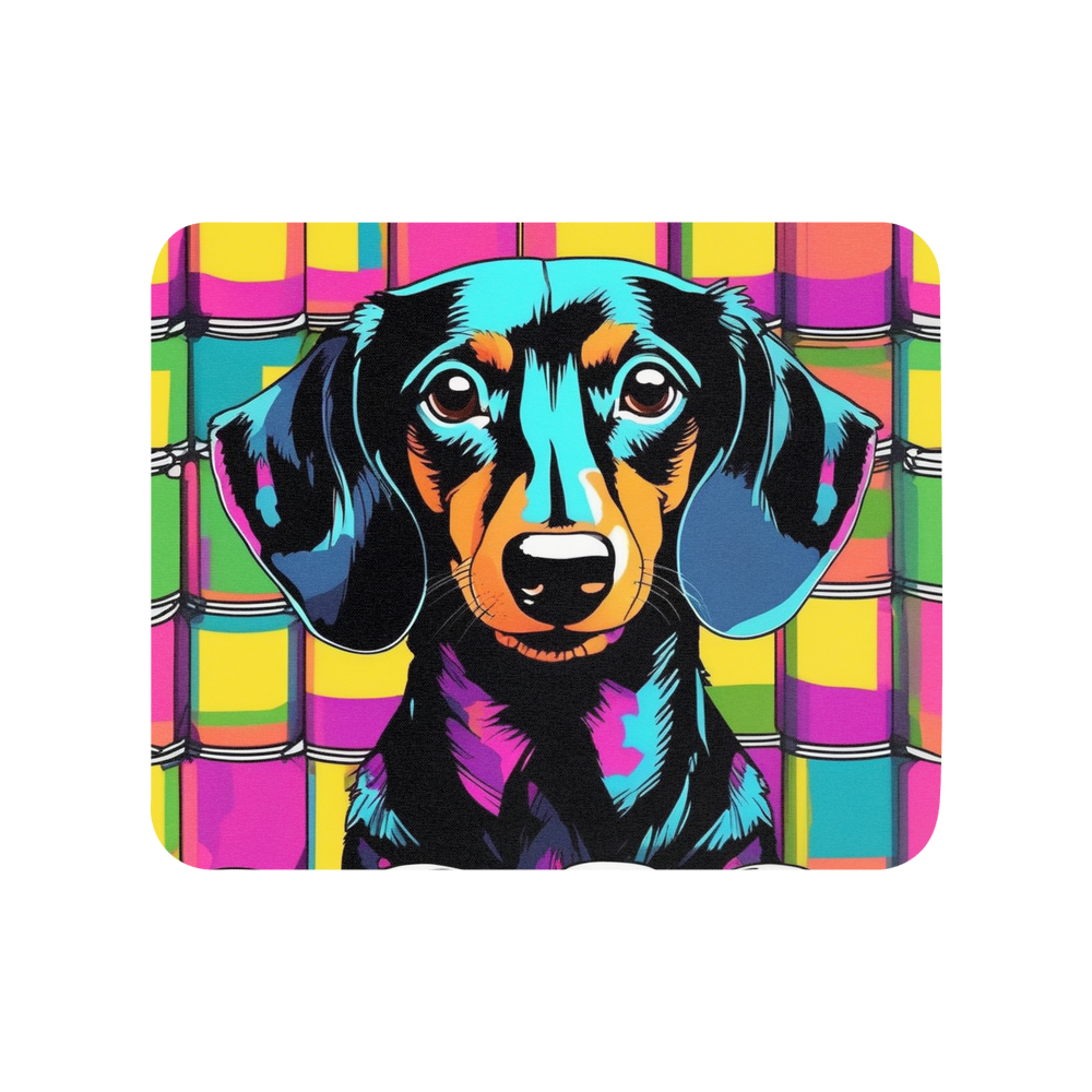 PugMug Custom Black Dachshund Mouse Pad