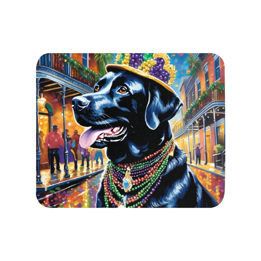 PugMug Custom Black Labrador Retriever Mouse Pad