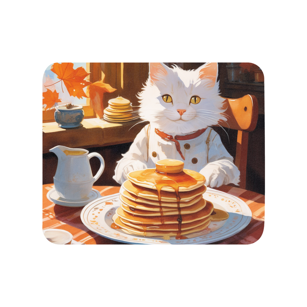 PugMug Custom White Companion Cat Mouse Pad