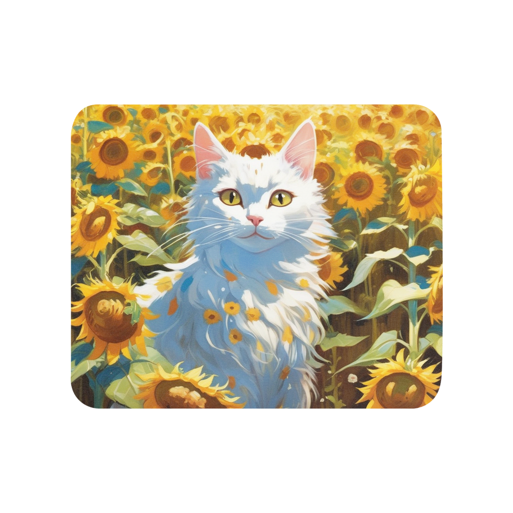 PugMug Custom White Companion Cat Mouse Pad