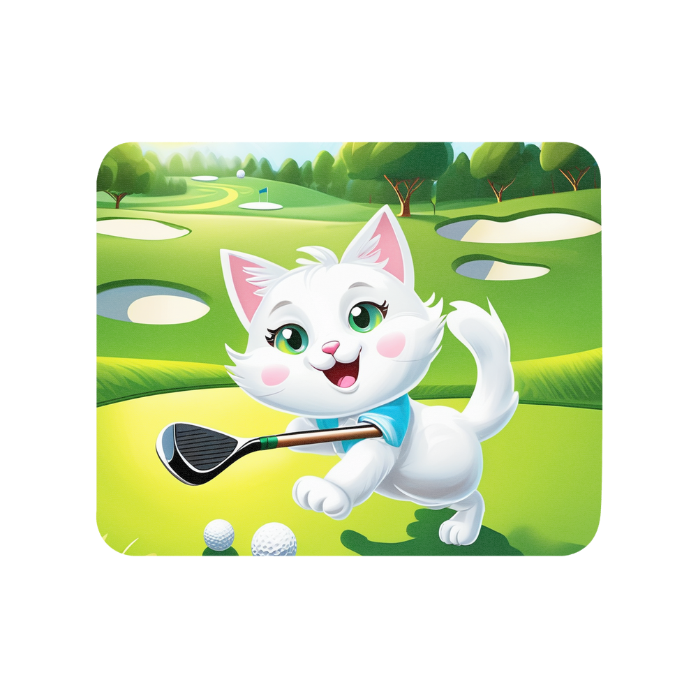 PugMug Custom White Companion Cat Mouse Pad