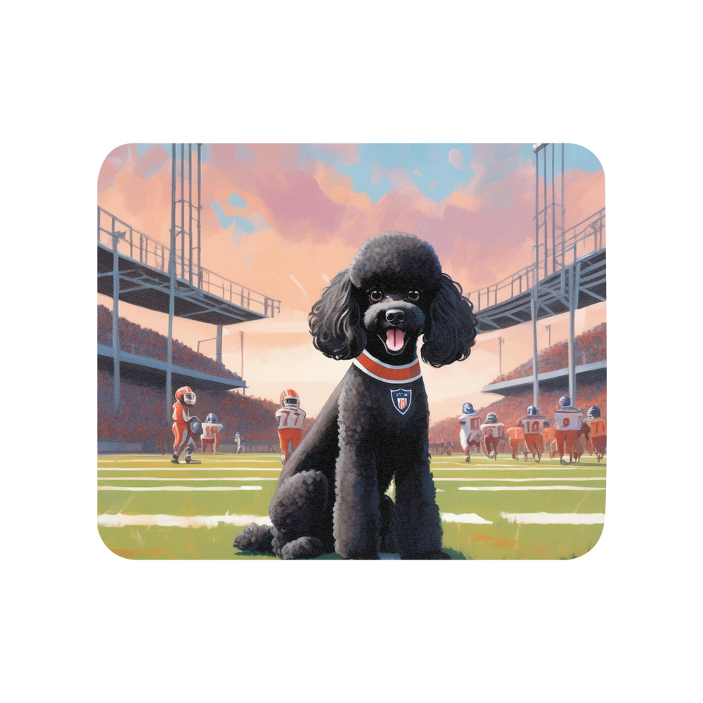 PugMug Custom Black Poodle Mouse Pad