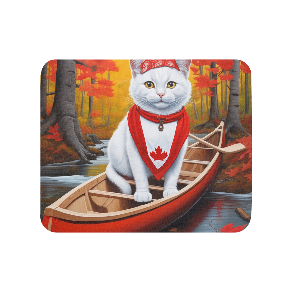 PugMug Custom White Companion Cat Mouse Pad