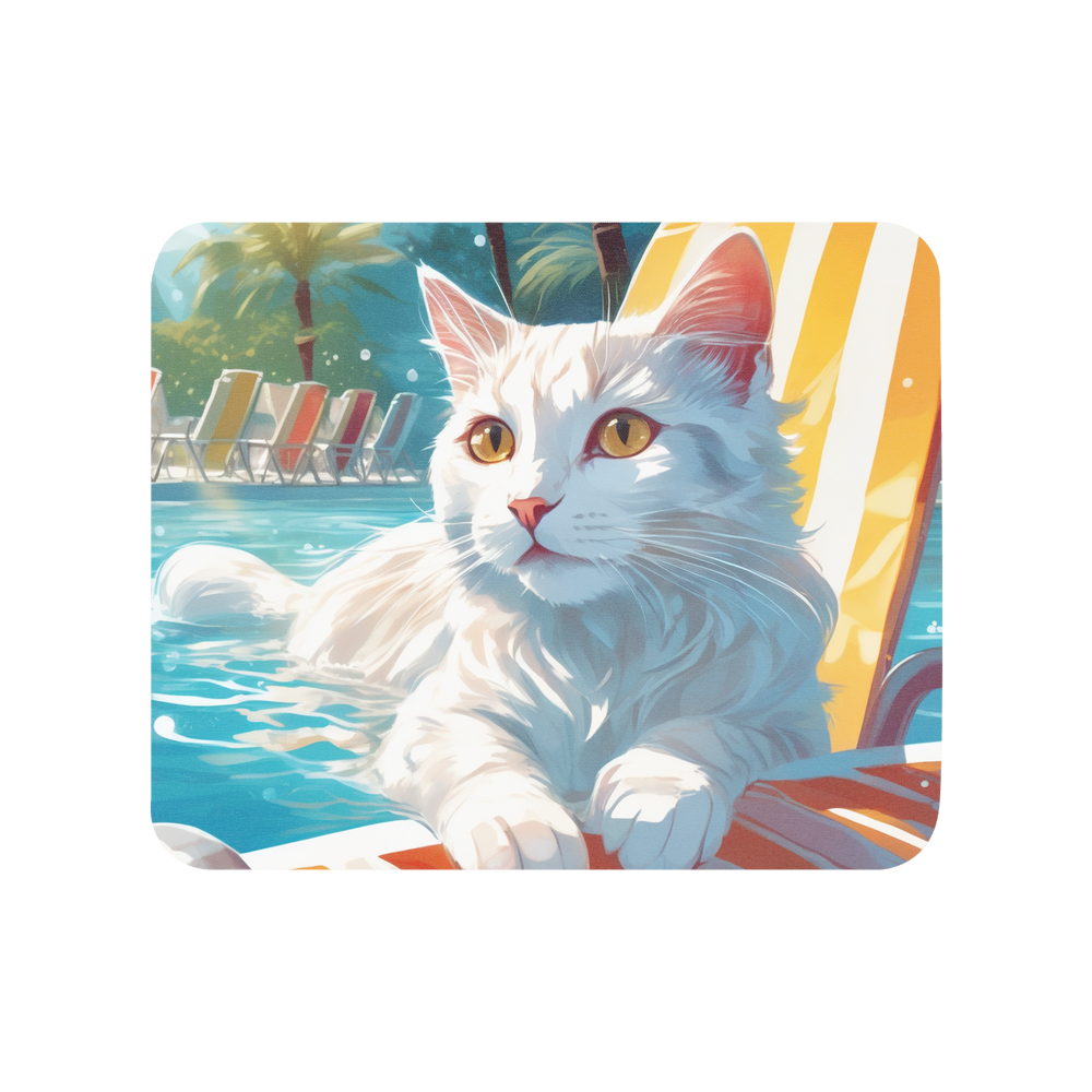 PugMug Custom White Companion Cat Mouse Pad