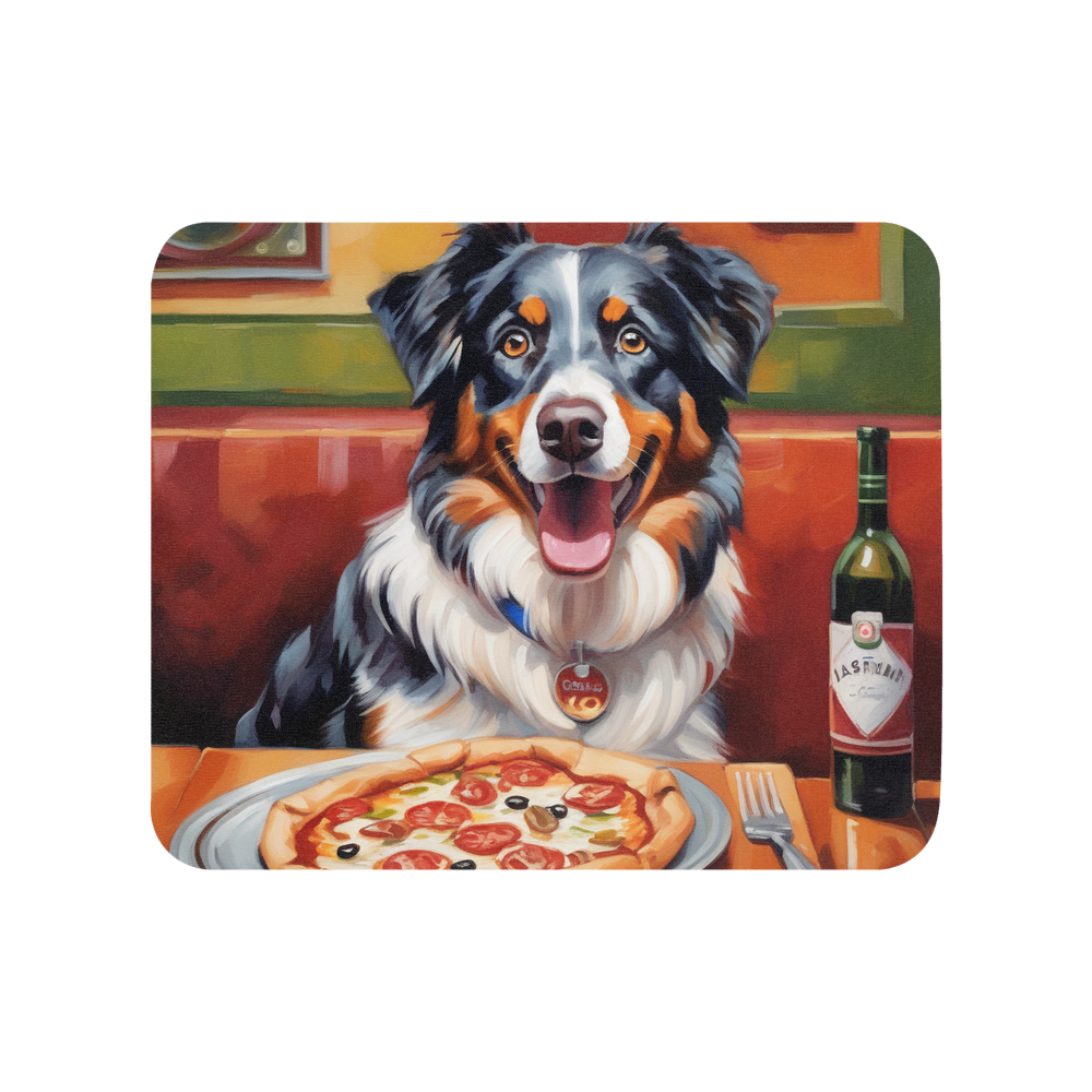 PugMug Custom Australian Shepherd Dog Mouse Pad