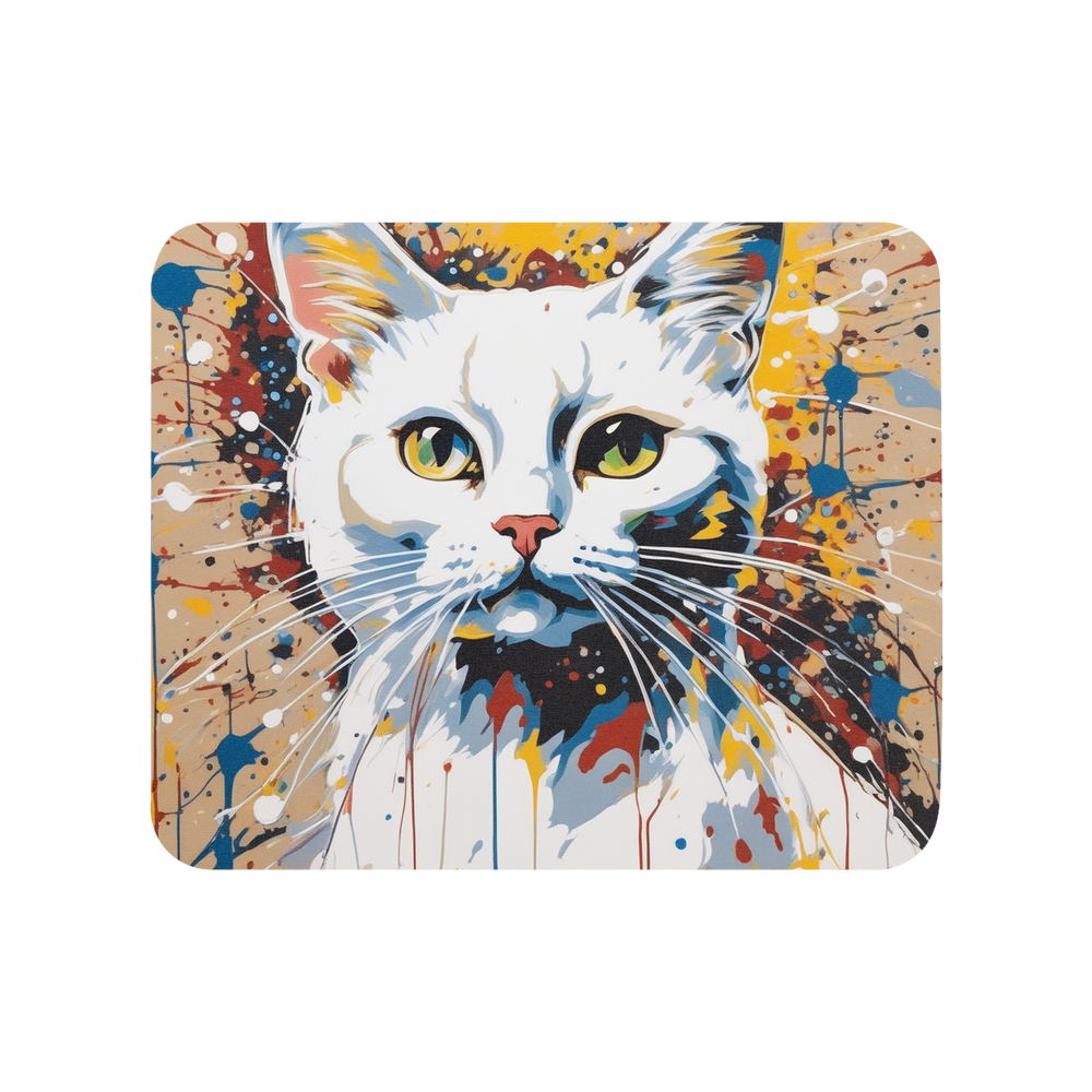 PugMug Custom White Companion Cat Mouse Pad