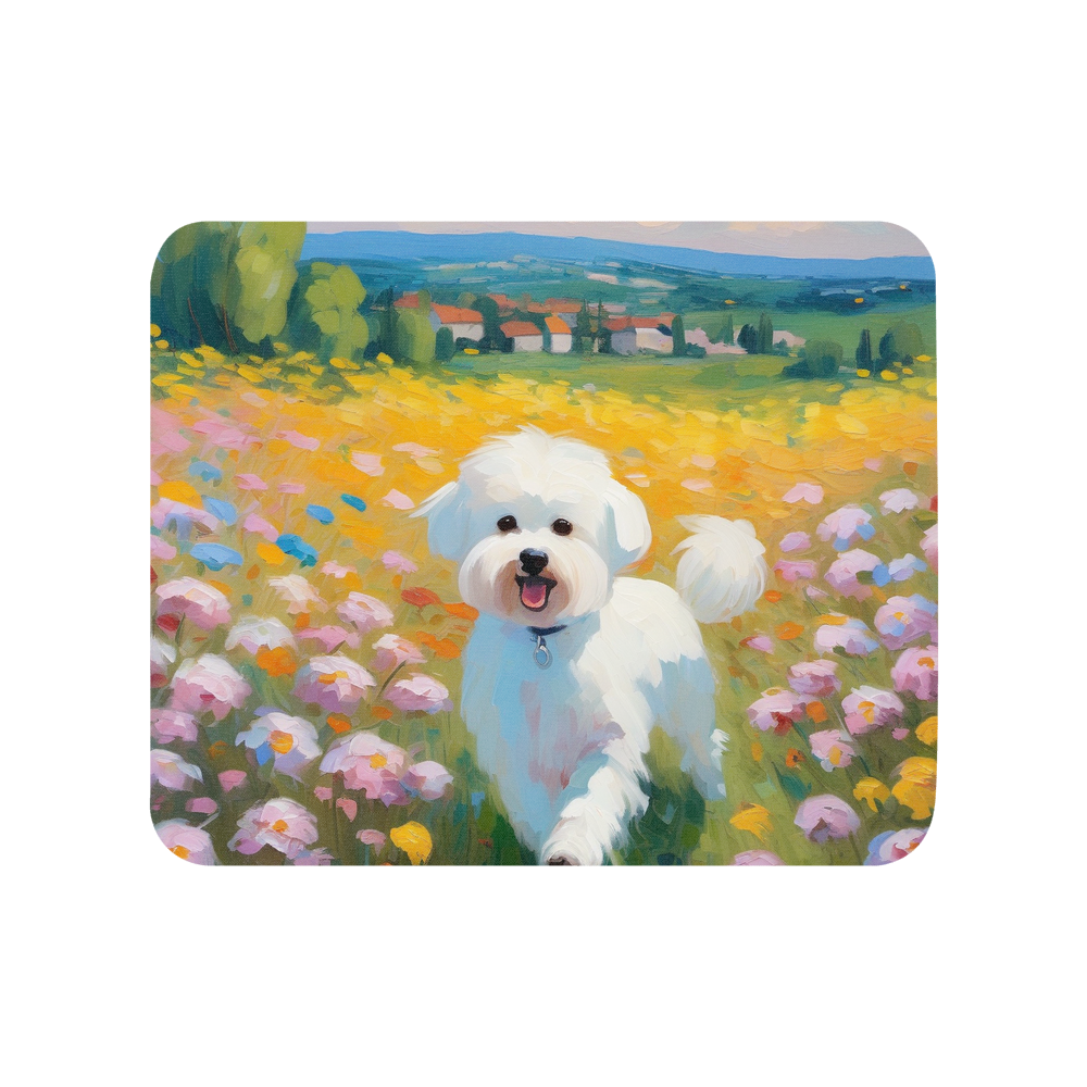 PugMug Custom Bichons Frise Mouse Pad