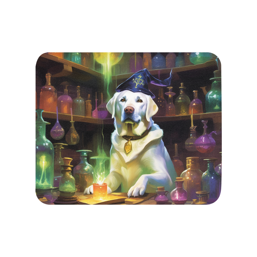 PugMug Custom White Labrador Retriever Mouse Pad