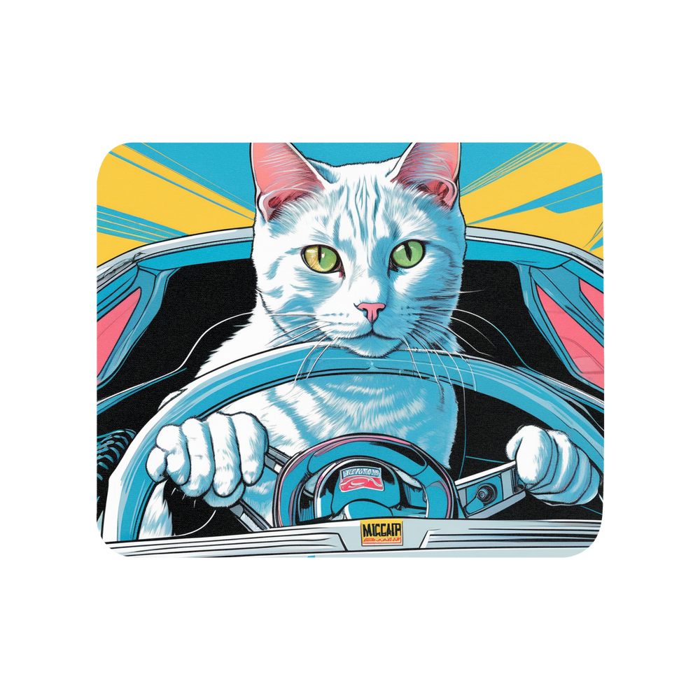PugMug Custom White Companion Cat Mouse Pad