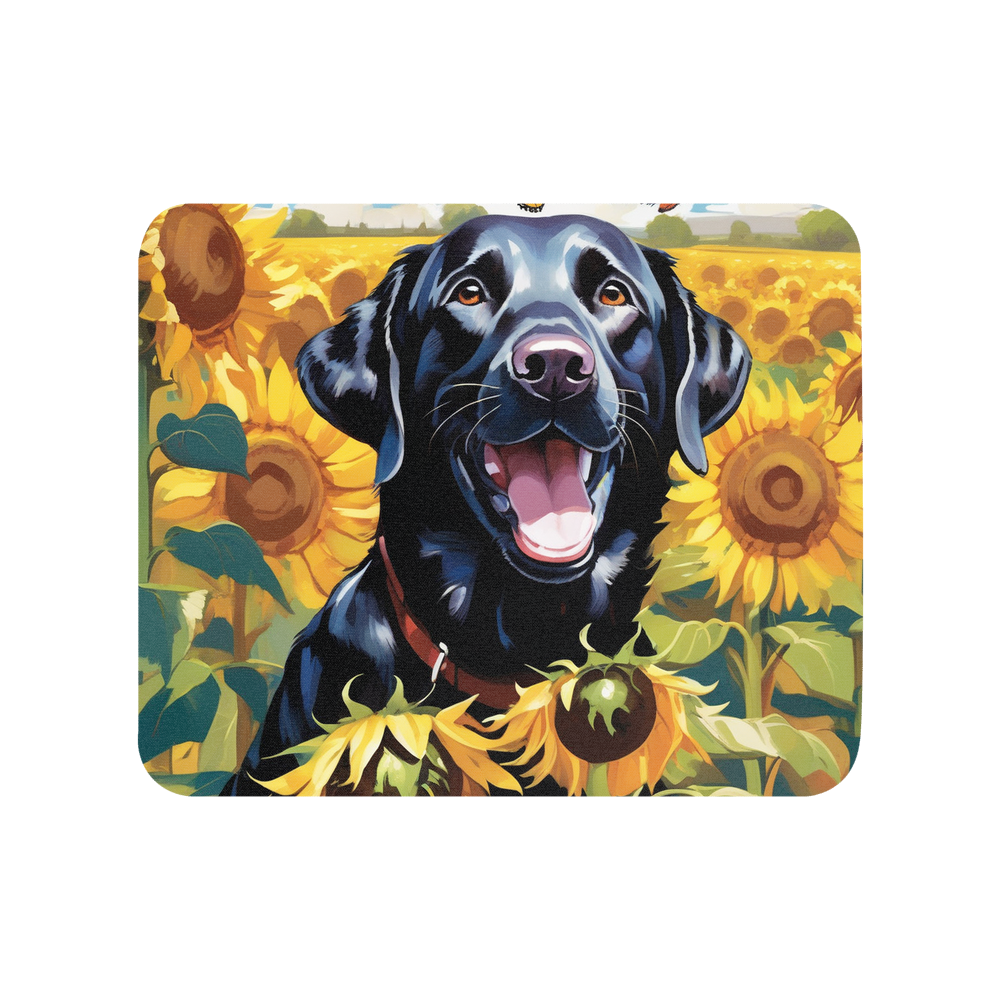 PugMug Custom Black Labrador Retriever Mouse Pad