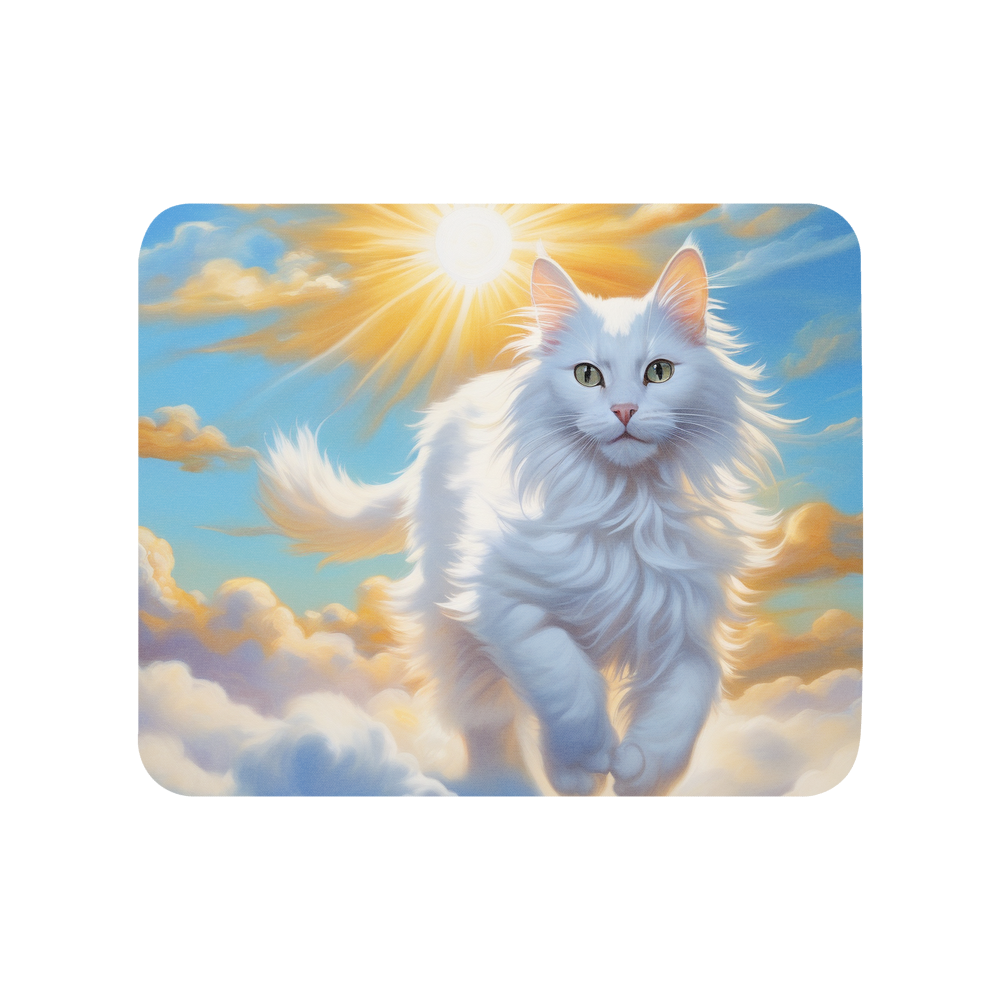 PugMug Custom White Companion Cat Mouse Pad