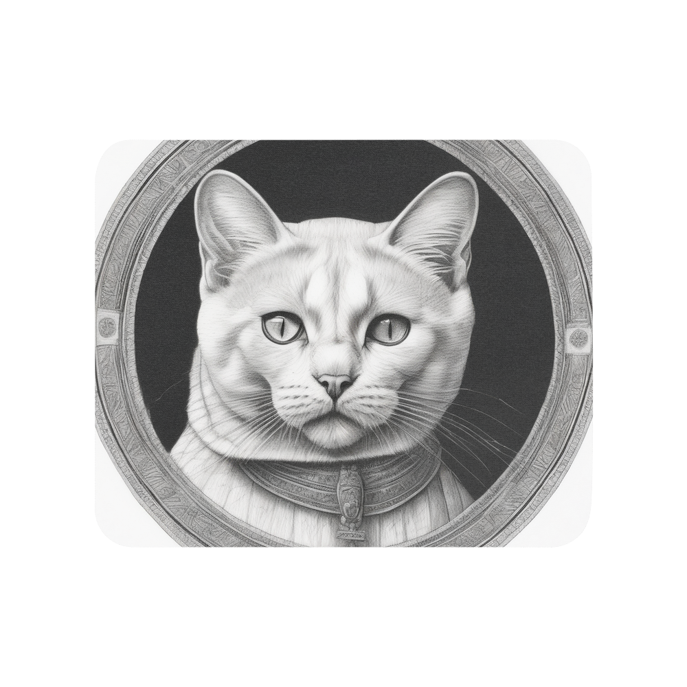 PugMug Custom White Exotic Cat Mouse Pad