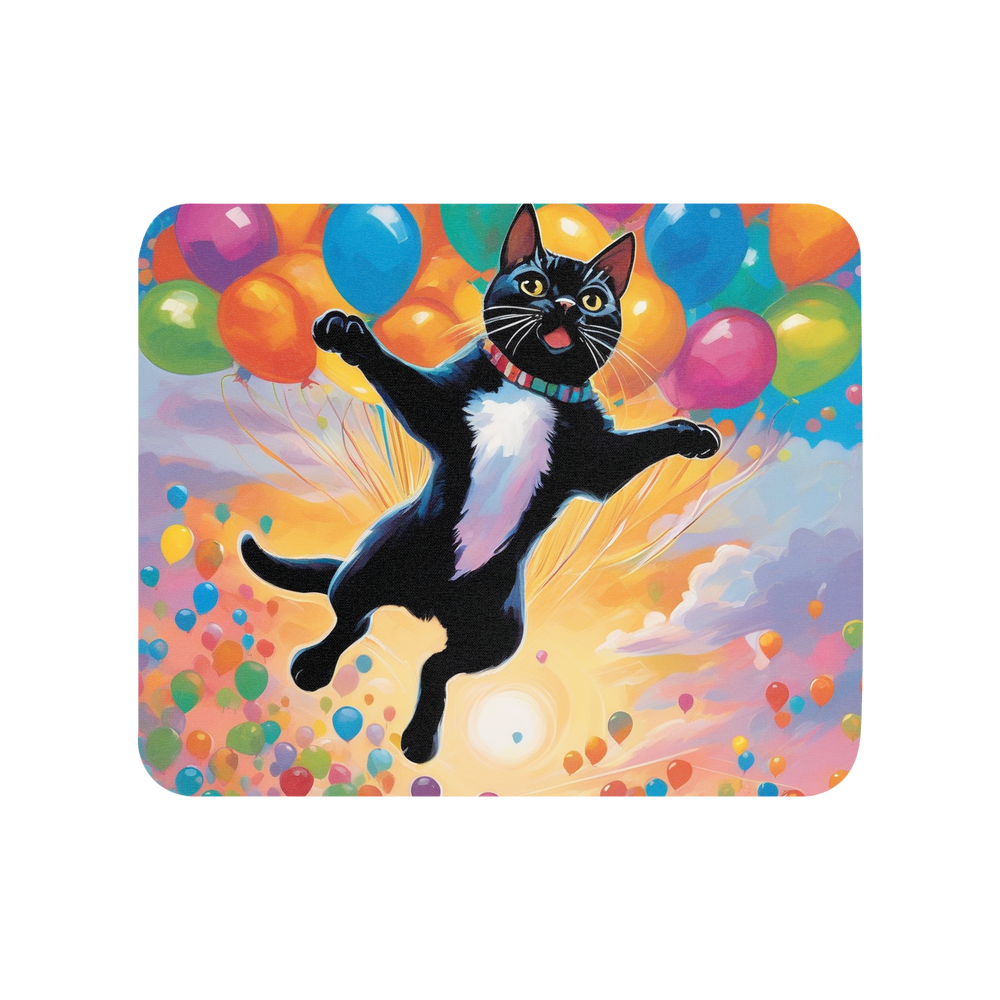PugMug Custom Black American Shorthair Cat Mouse Pad