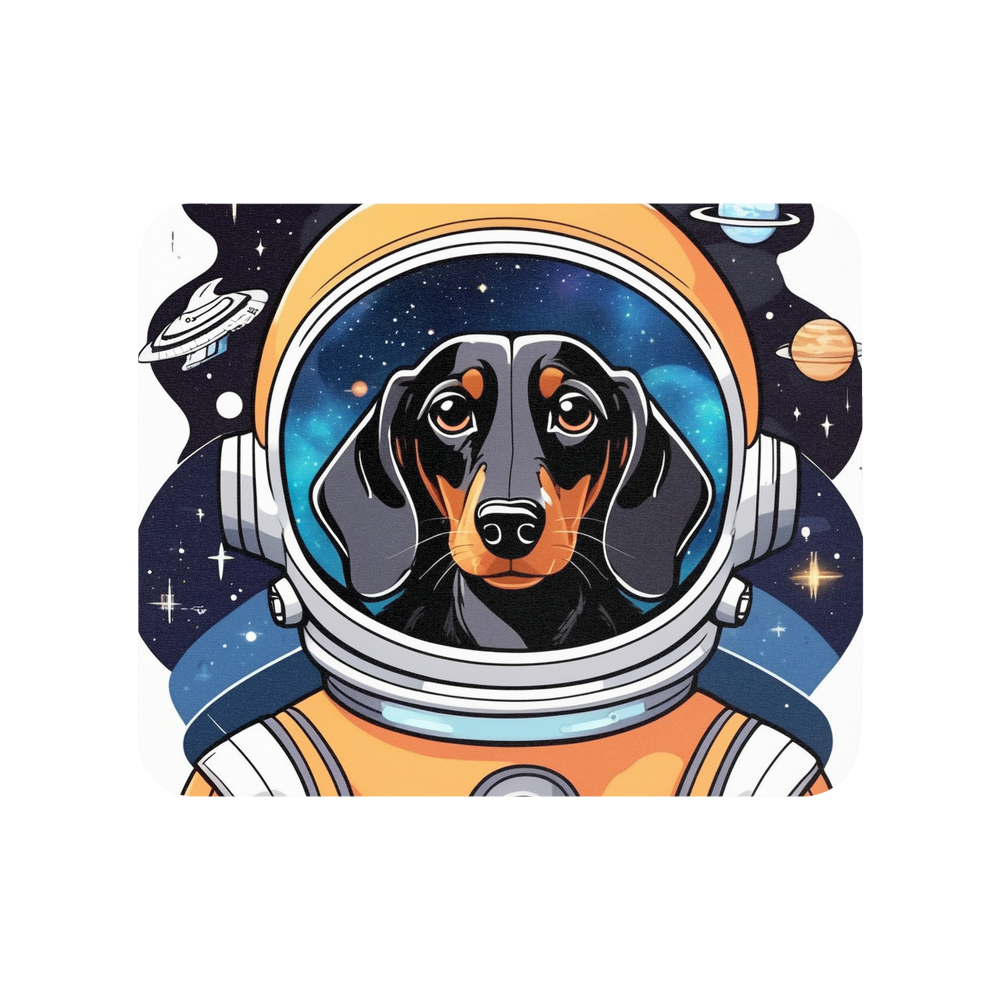 PugMug Custom Black Dachshund Mouse Pad