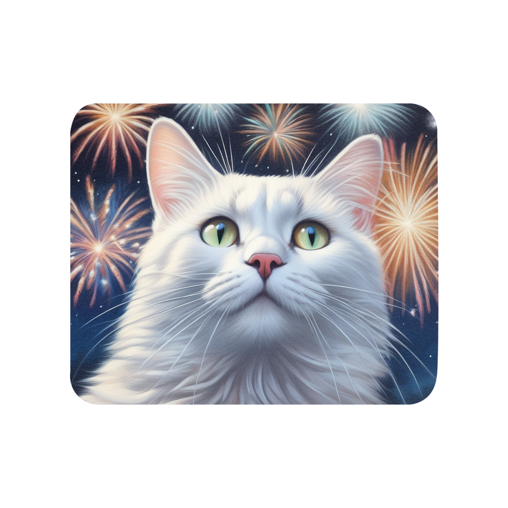 PugMug Custom White Companion Cat Mouse Pad