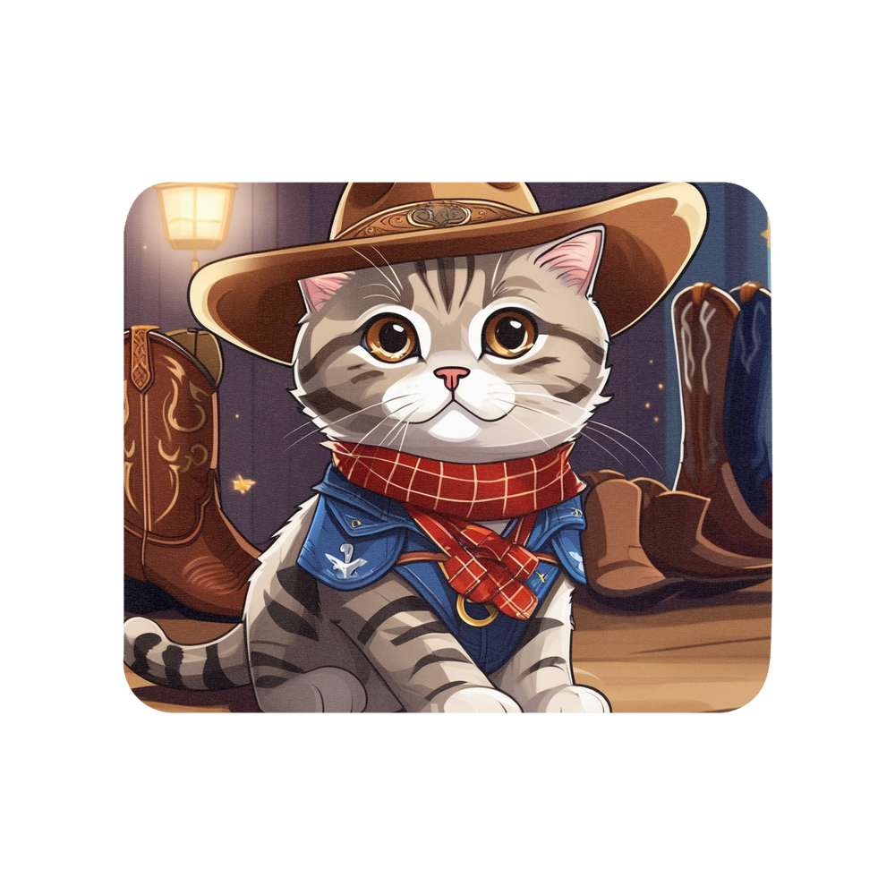 PugMug Custom Tabby Scottish Fold Cat Mouse Pad