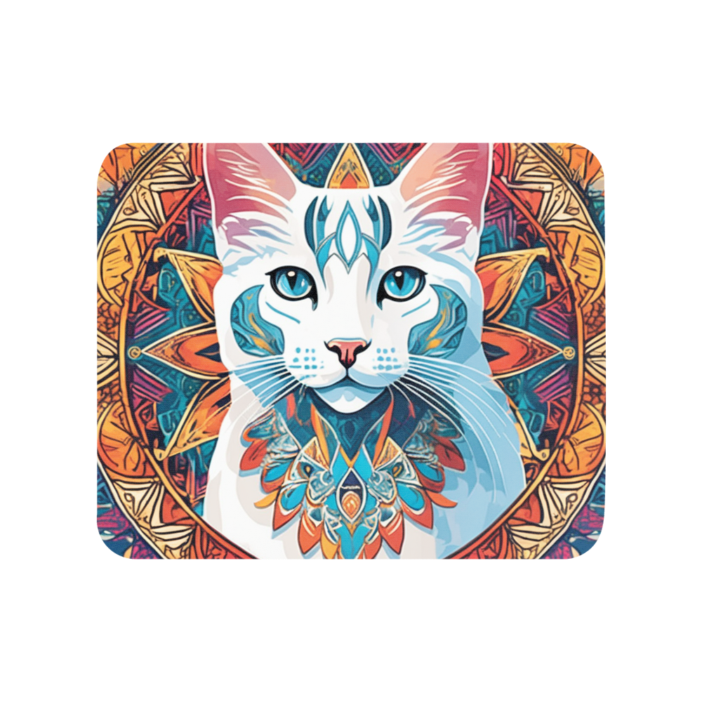 PugMug Custom White Companion Cat Mouse Pad