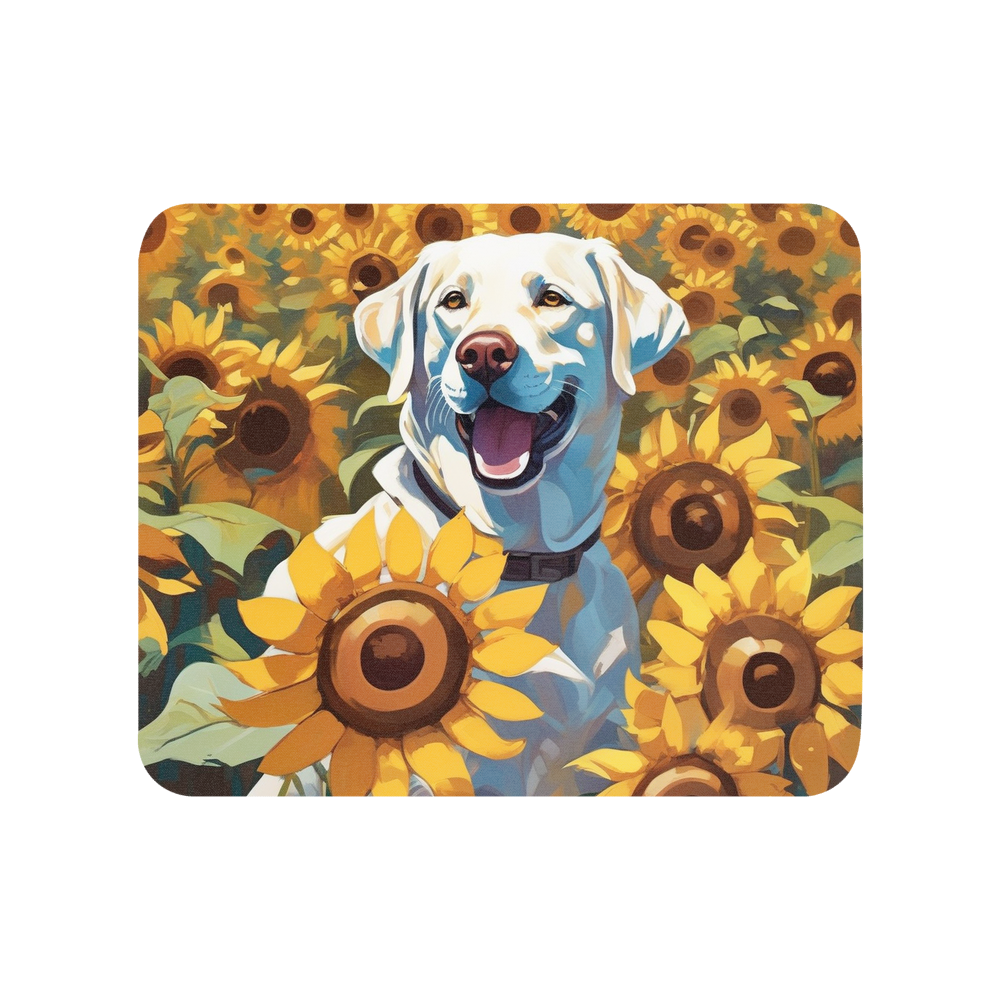 PugMug Custom White Labrador Retriever Mouse Pad