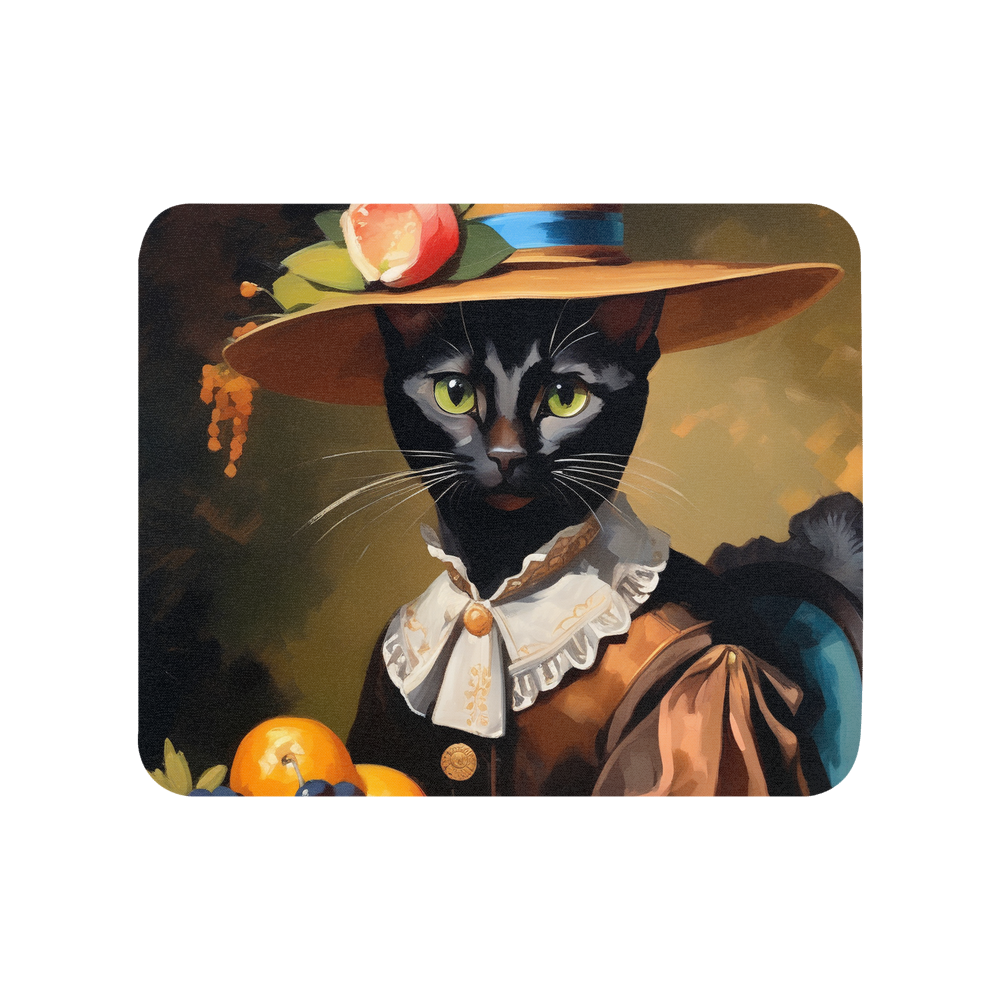 PugMug Custom Black Abyssinian Cat Mouse Pad