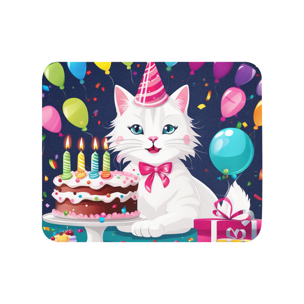 PugMug Custom White Companion Cat Mouse Pad