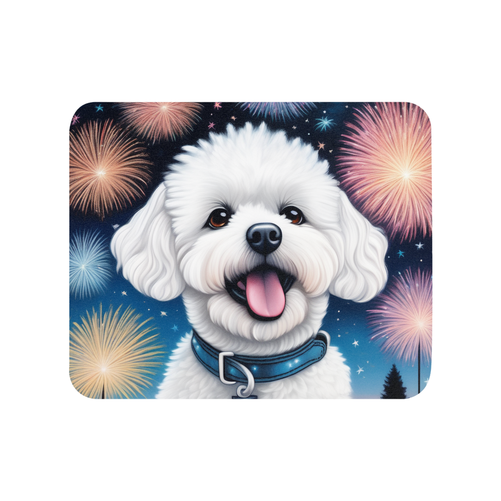 PugMug Custom Bichons Frise Mouse Pad