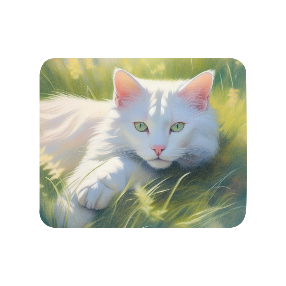 PugMug Custom White Exotic Cat Mouse Pad