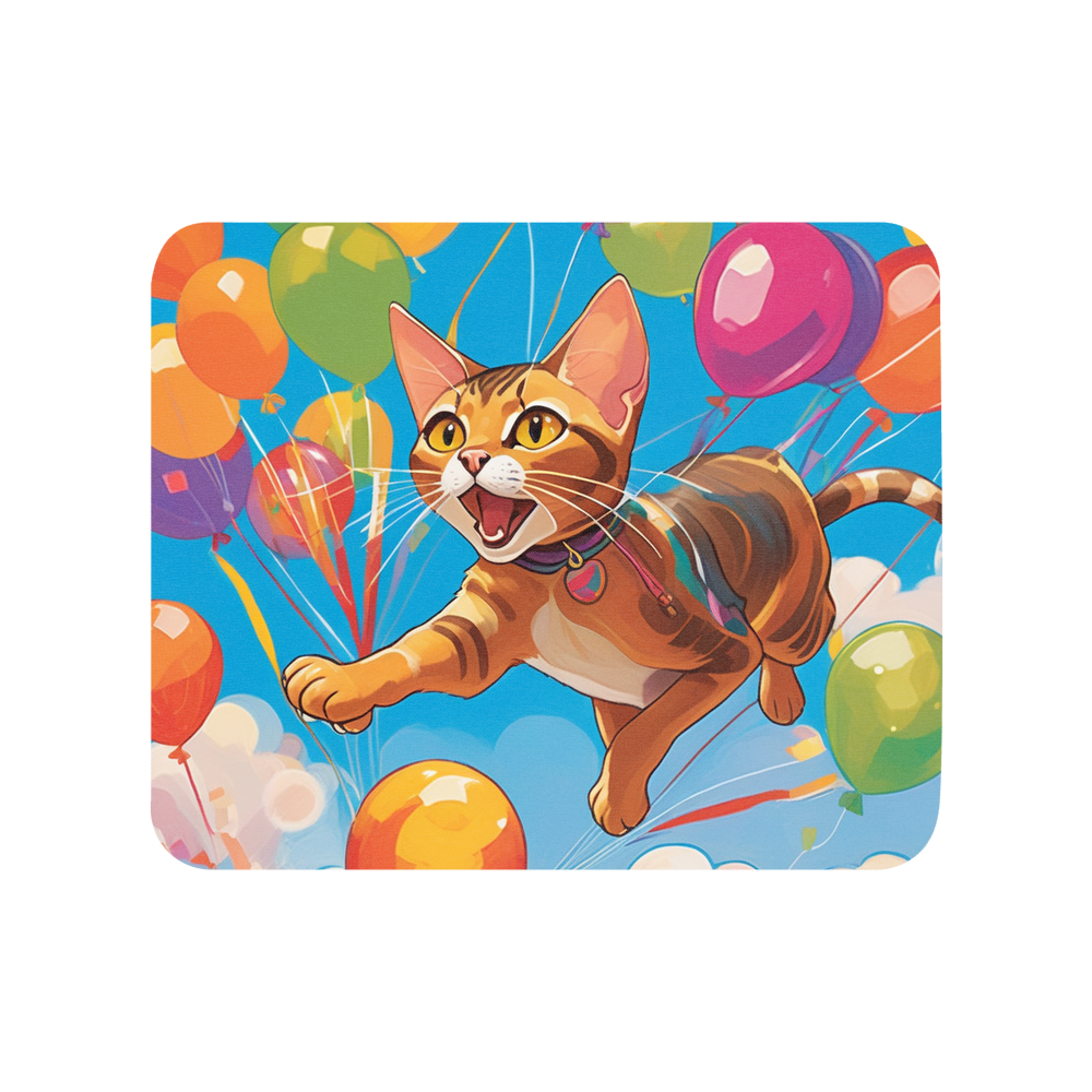 PugMug Custom Tabby Abyssinian Cat Mouse Pad