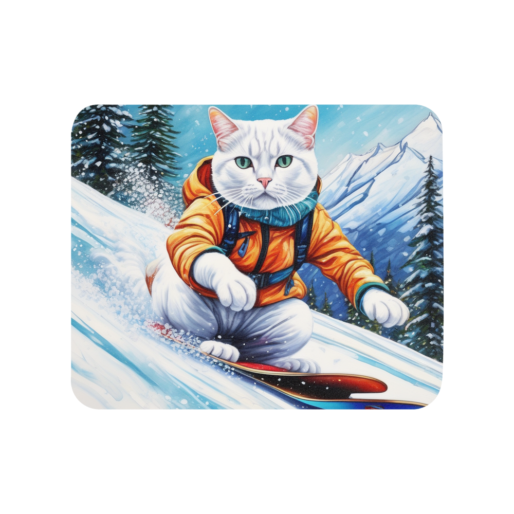 PugMug Custom White Exotic Cat Mouse Pad
