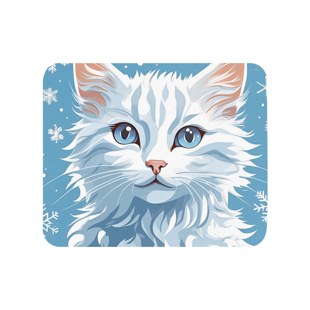 PugMug Custom White Companion Cat Mouse Pad