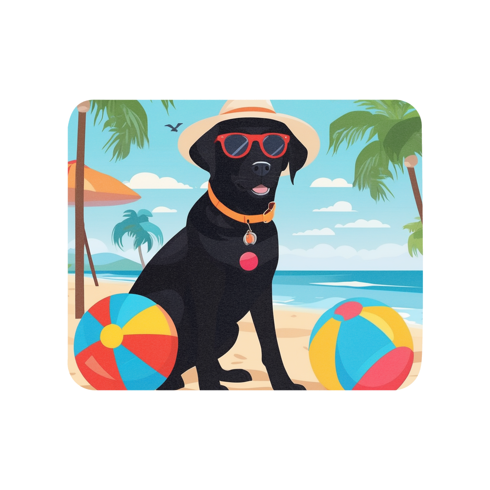 PugMug Custom Black Labrador Retriever Mouse Pad