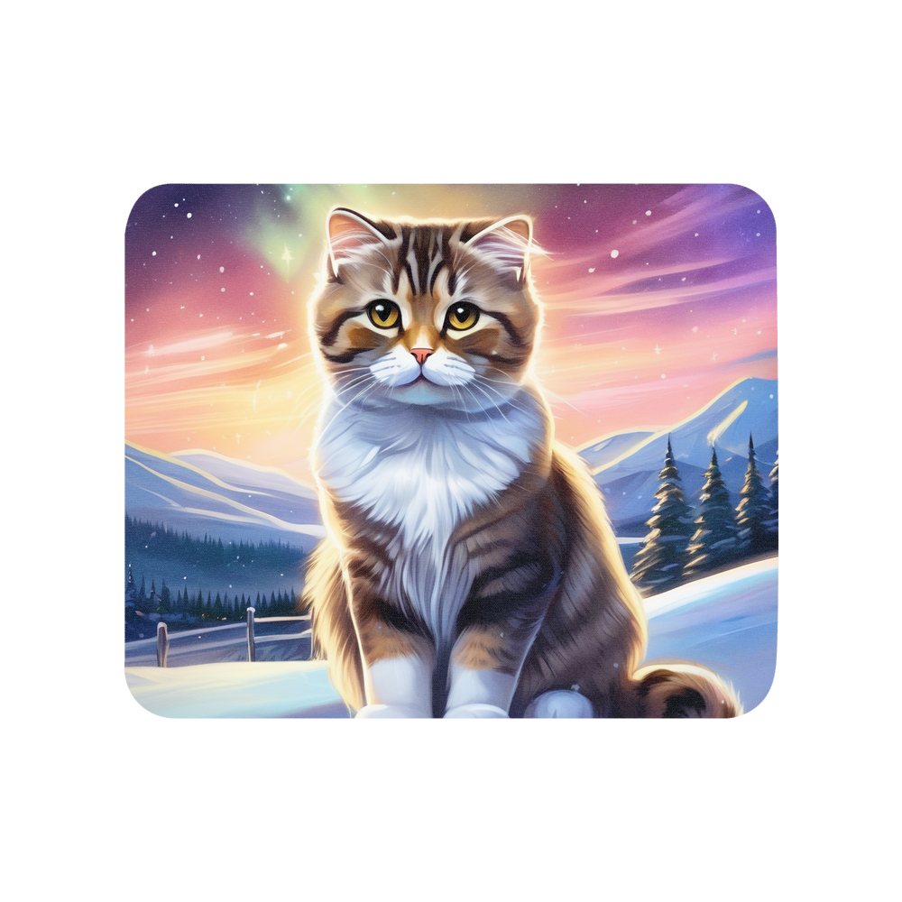 PugMug Custom Tabby Scottish Fold Cat Mouse Pad