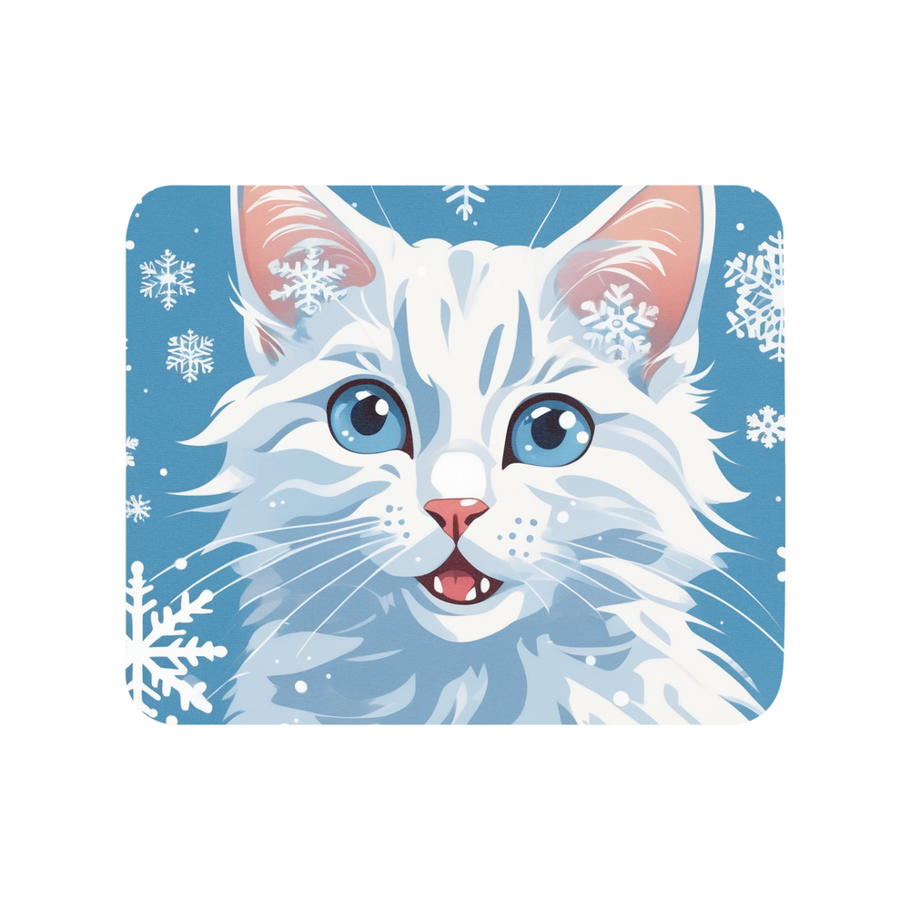 PugMug Custom White Companion Cat Mouse Pad