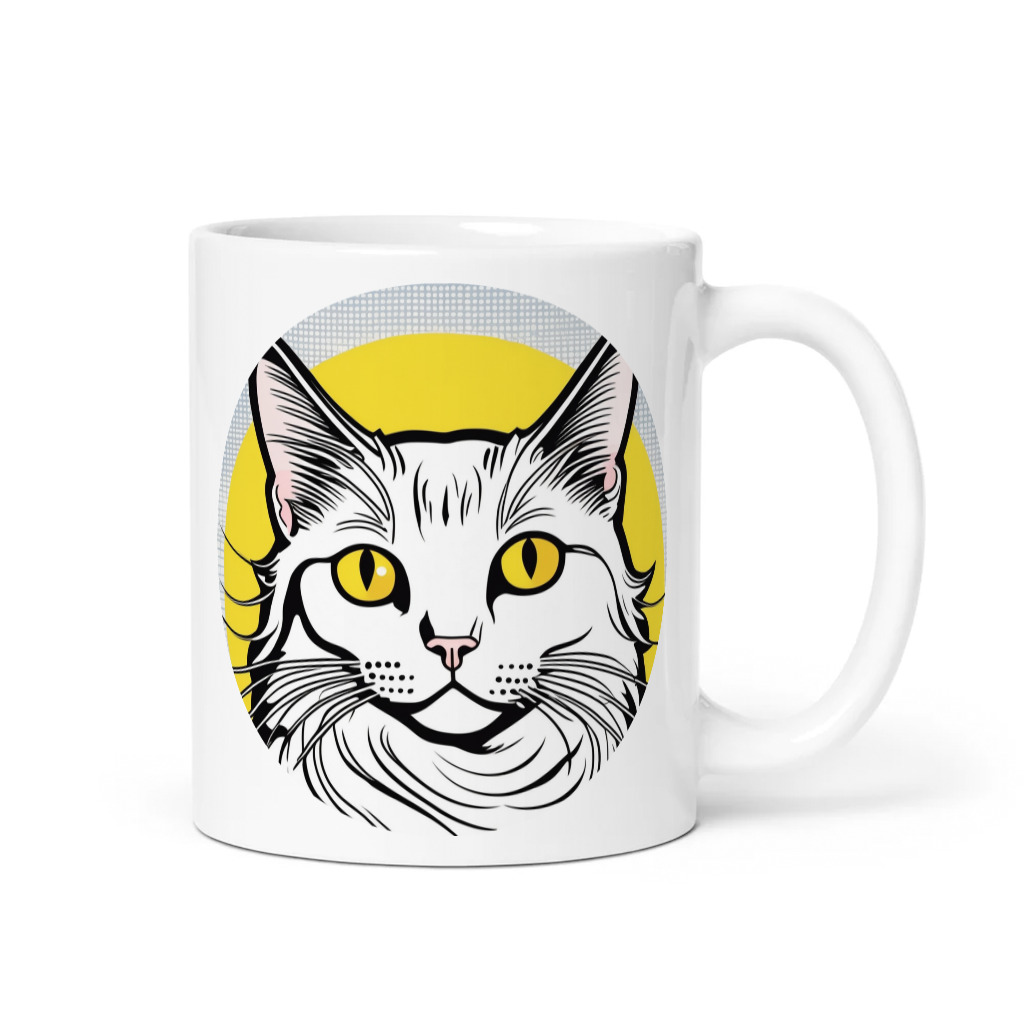 PugMug Custom White Companion Cat Mug