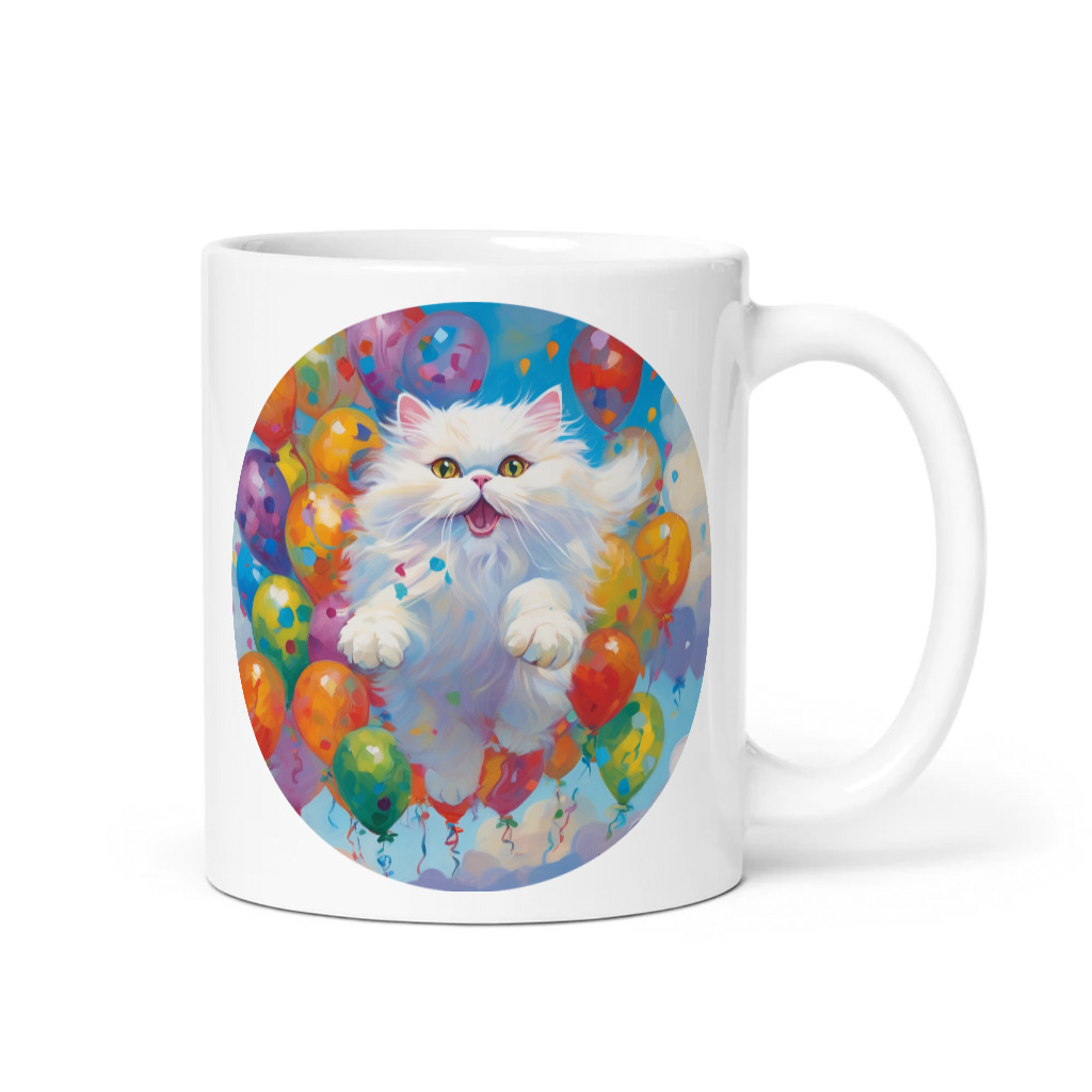 PugMug Custom White Persian Cat Mug