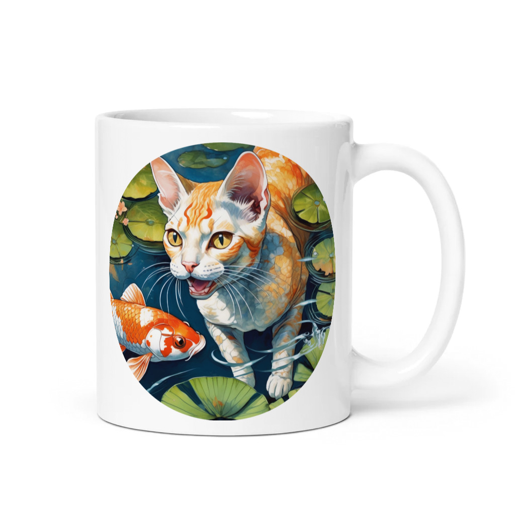 PugMug Custom Tabby Devon Rex Cat Mug