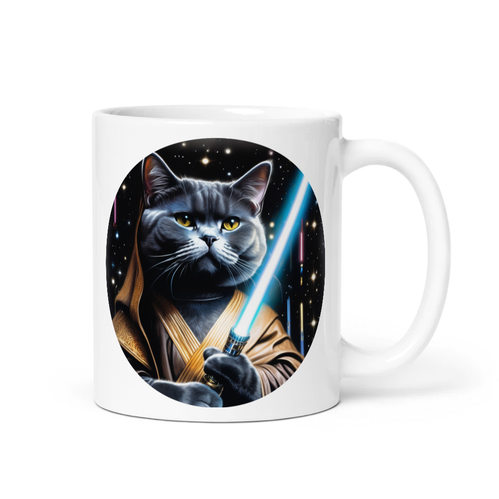 PugMug Custom Black British Shorthair Cat Mug