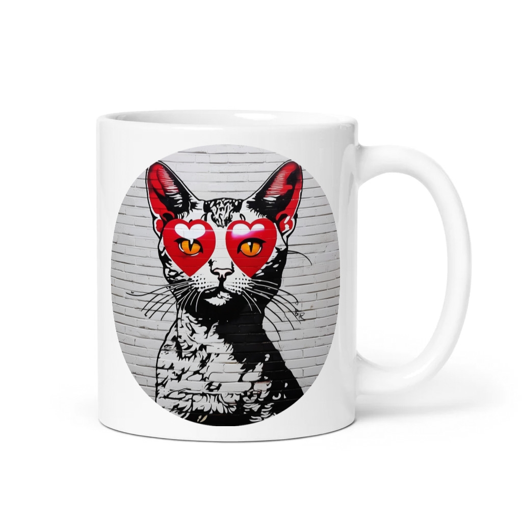PugMug Custom Tabby Devon Rex Cat Mug