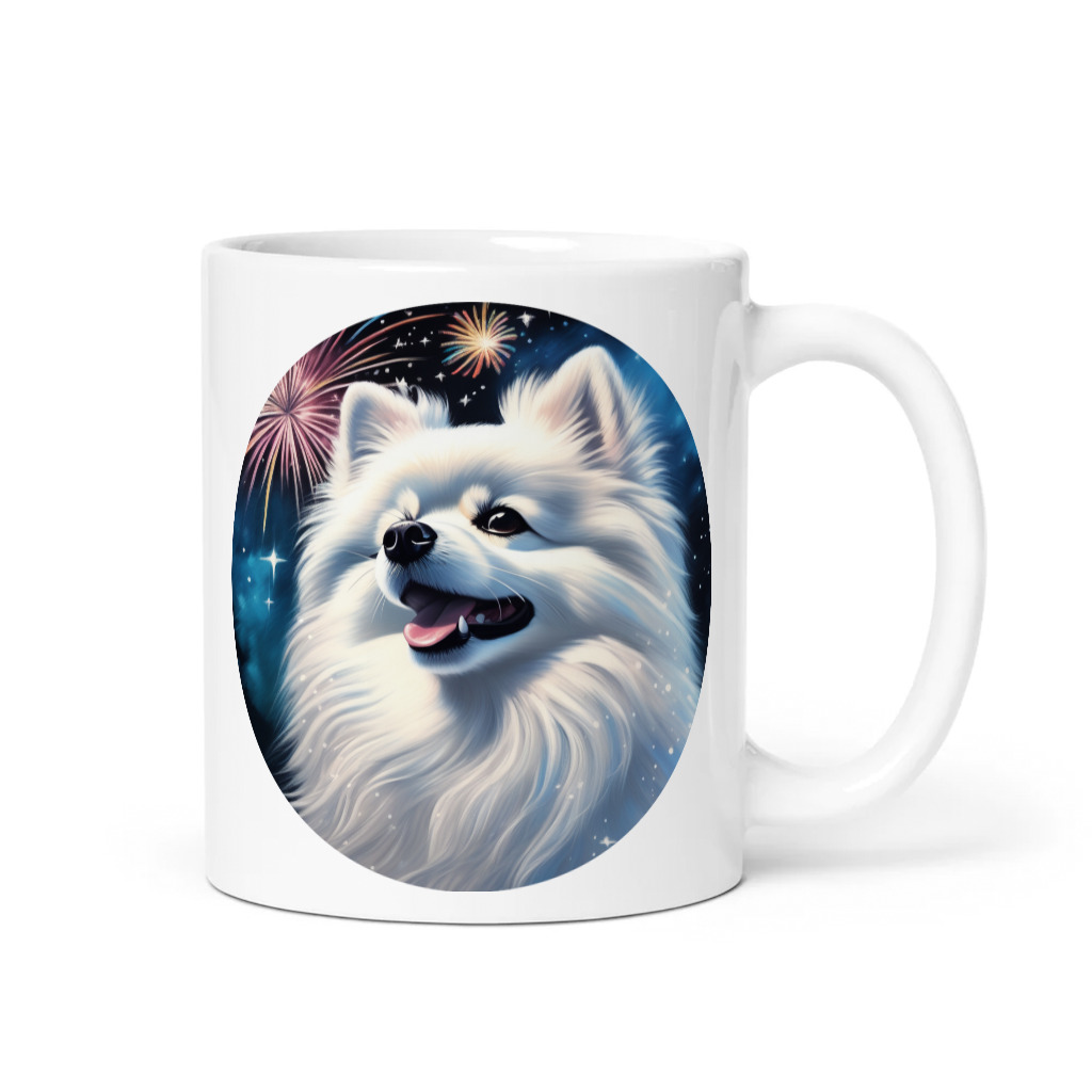 PugMug Custom White Pomeranian Mug