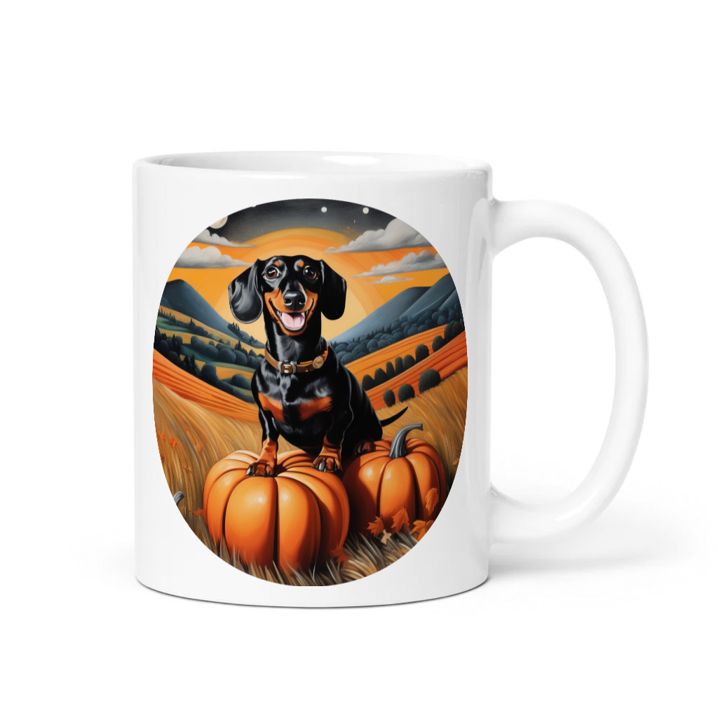 PugMug Custom Black Dachshund Mug