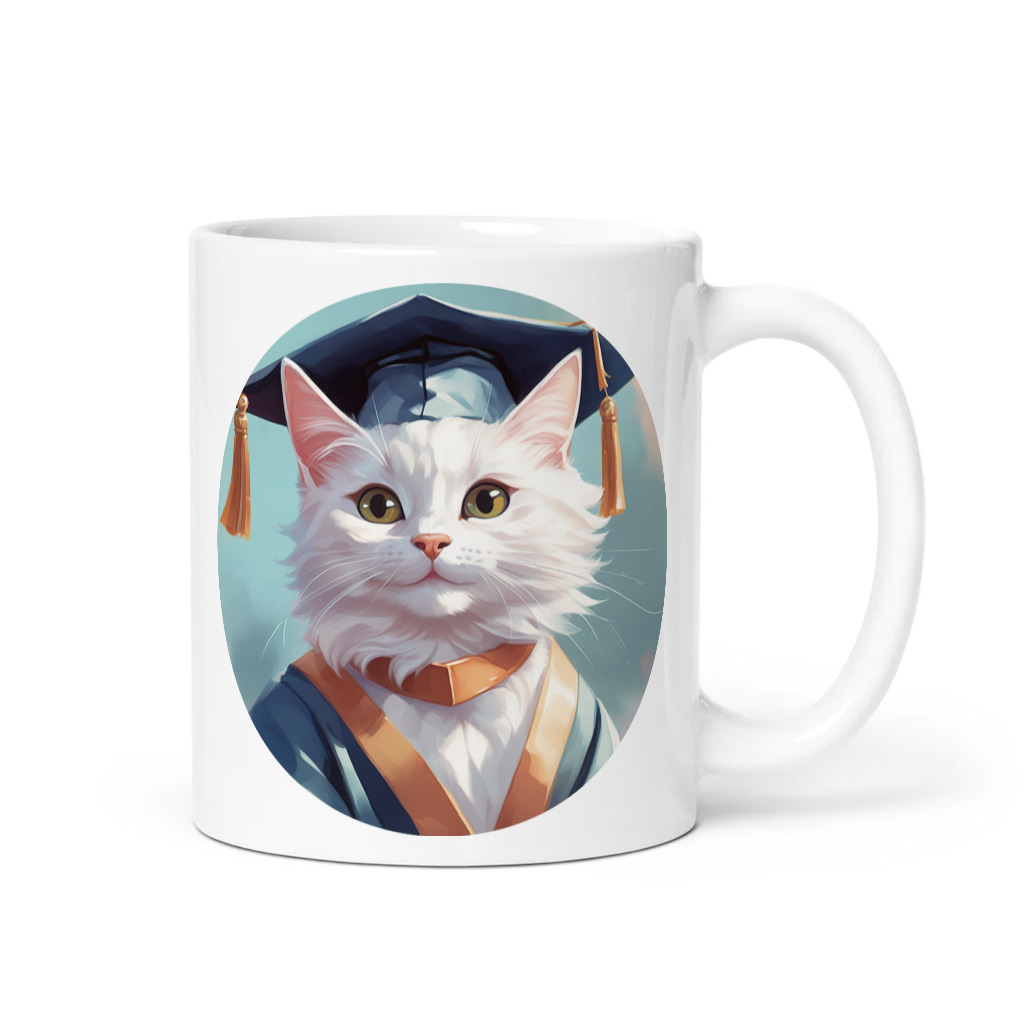 PugMug Custom White Companion Cat Mug