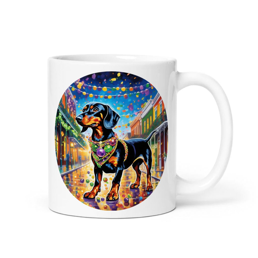PugMug Custom Black Dachshund Mug