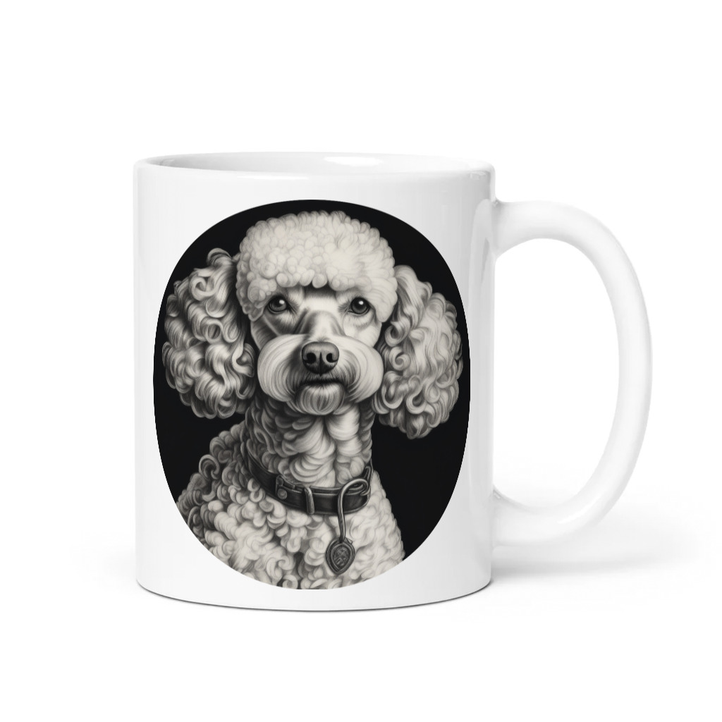 PugMug Custom White Poodle Mug