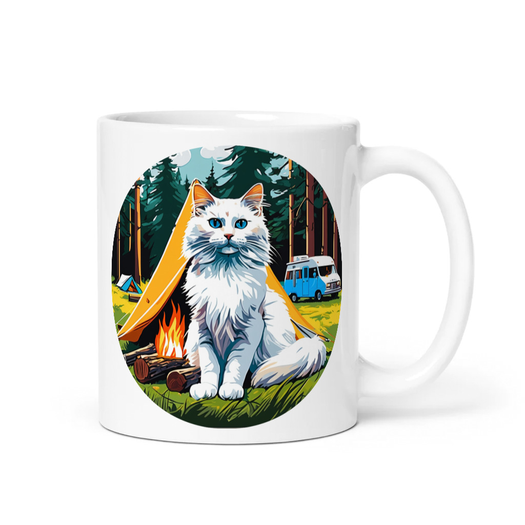 PugMug Custom White Ragdoll Cat Mug