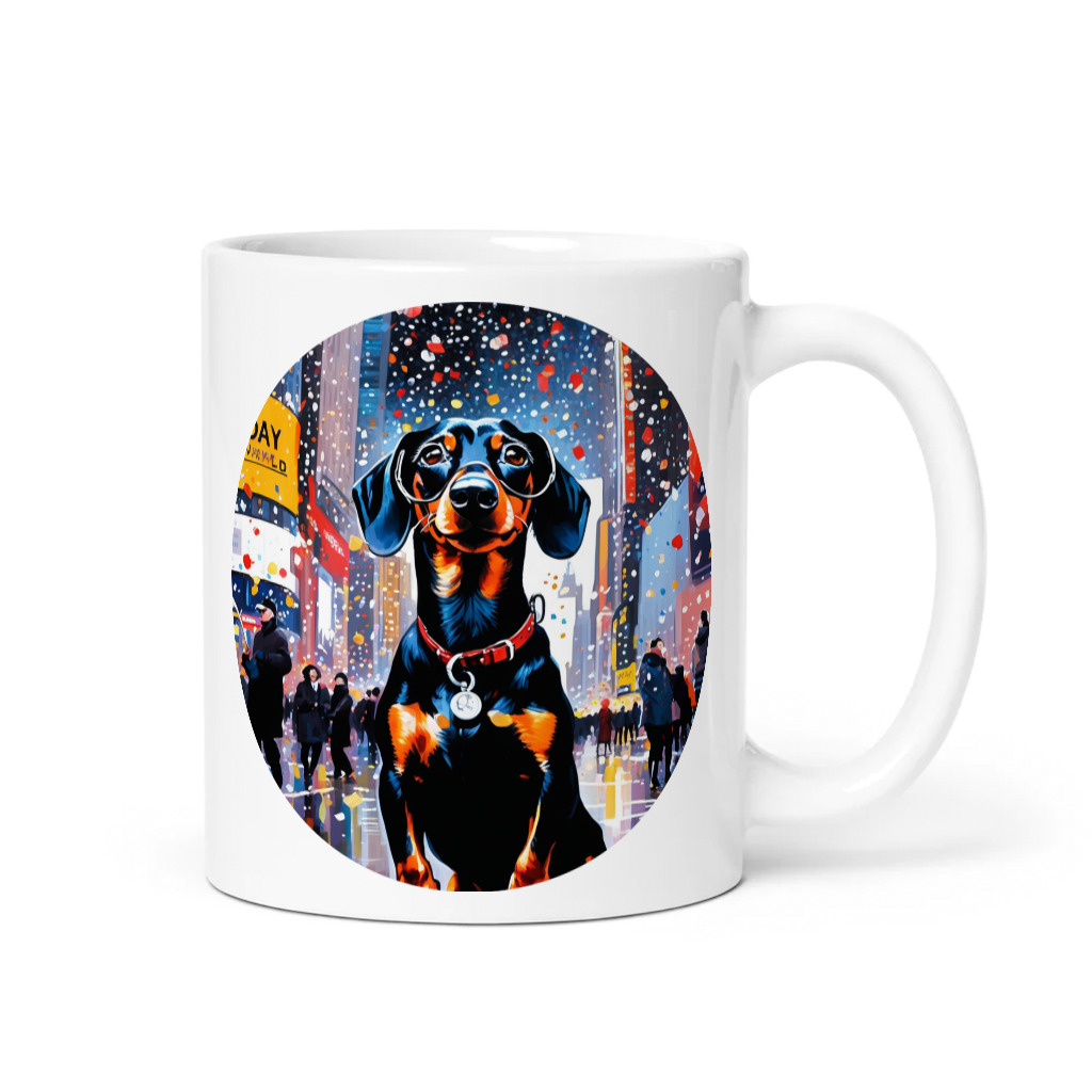 PugMug Custom Black Dachshund Mug