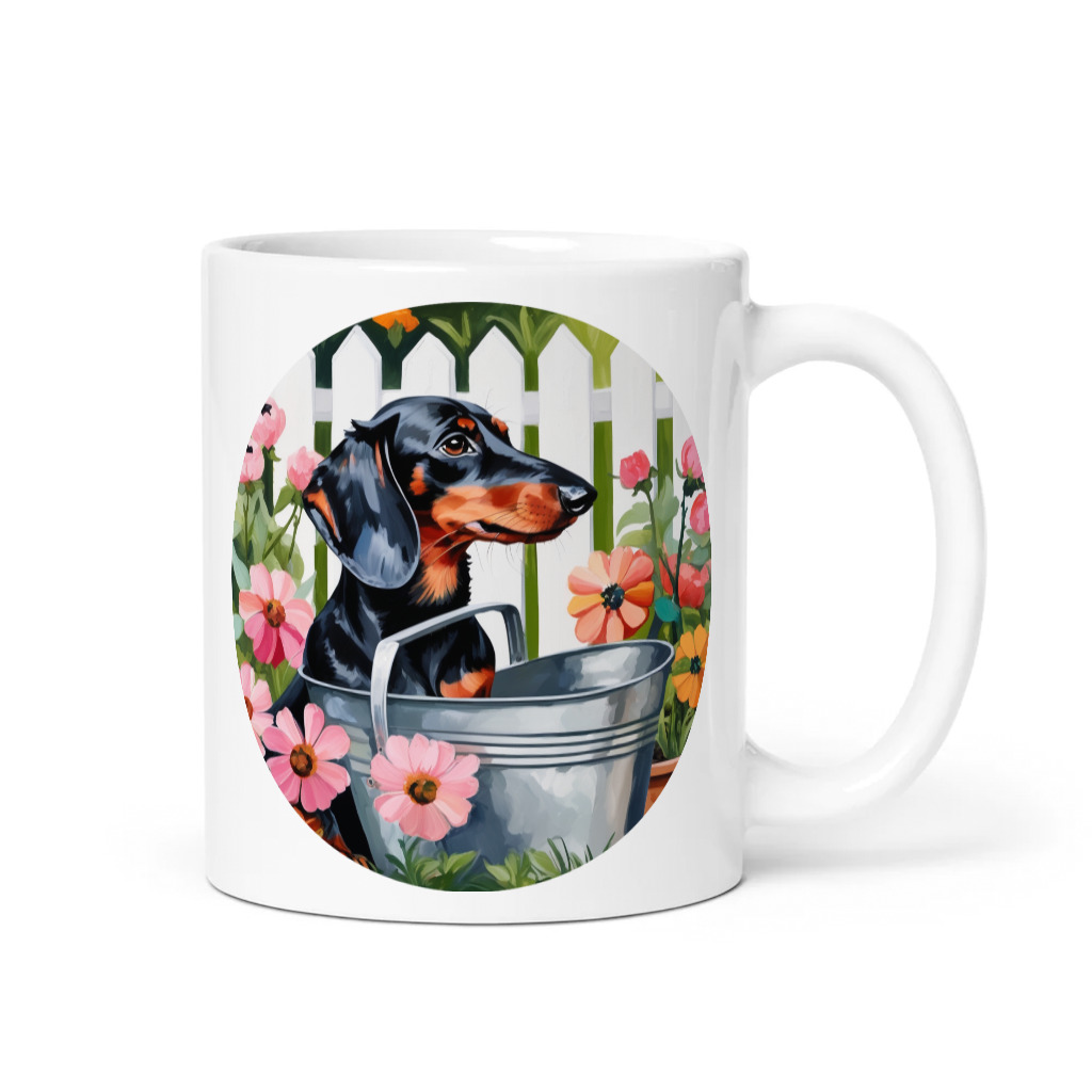 PugMug Custom Black Dachshund Mug