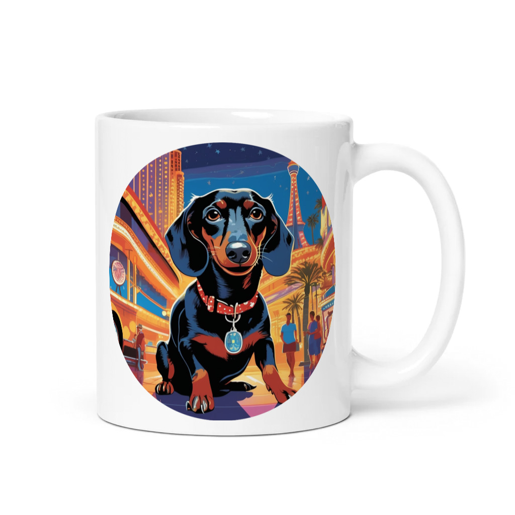 PugMug Custom Black Dachshund Mug