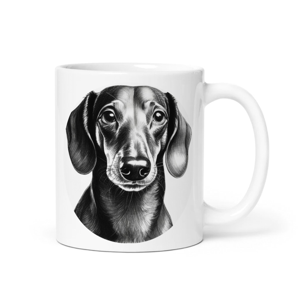 PugMug Custom Black Dachshund Mug