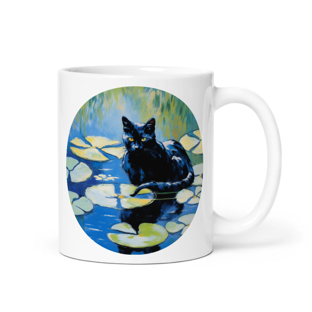 PugMug Custom Black Companion Cat Mug