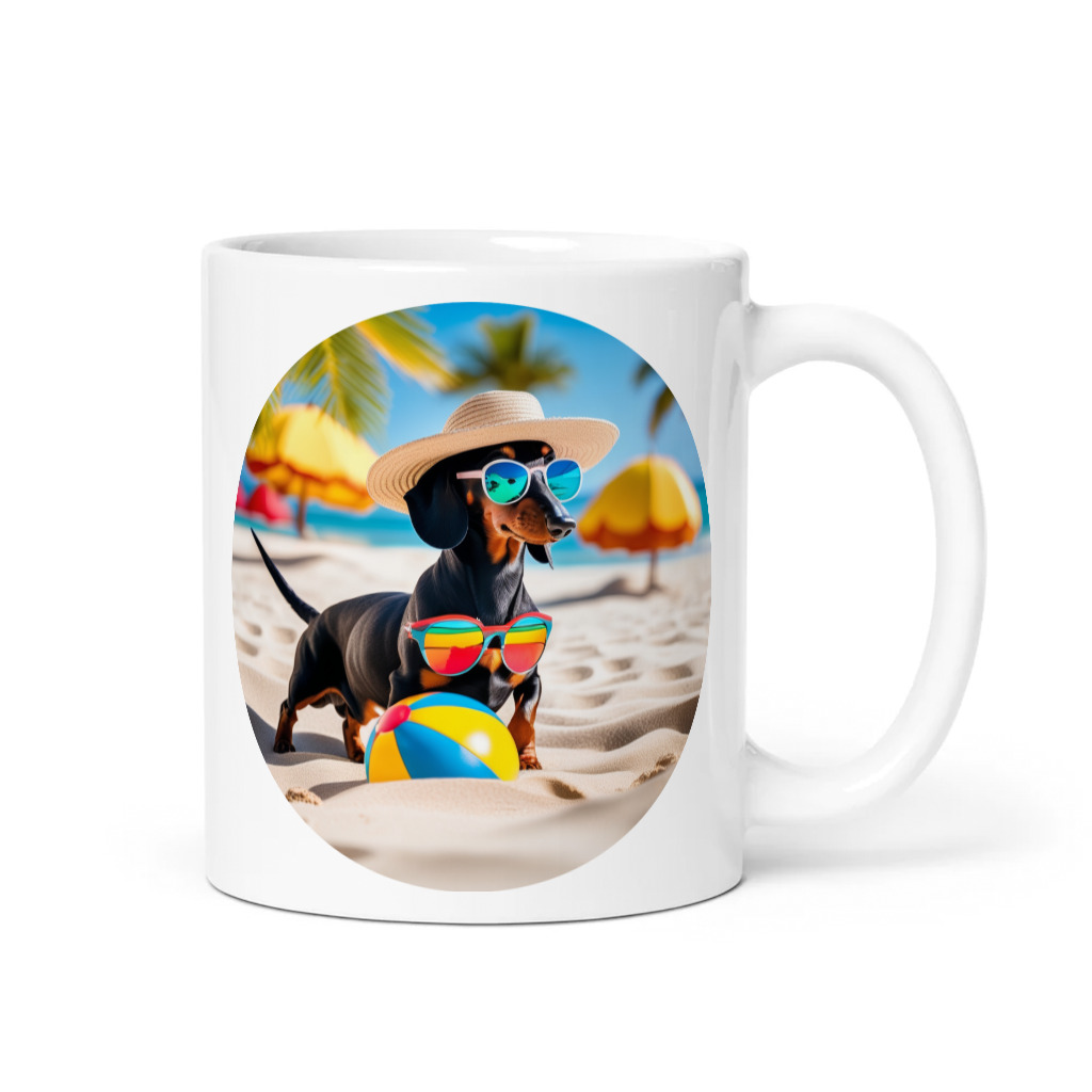 PugMug Custom Black Dachshund Mug